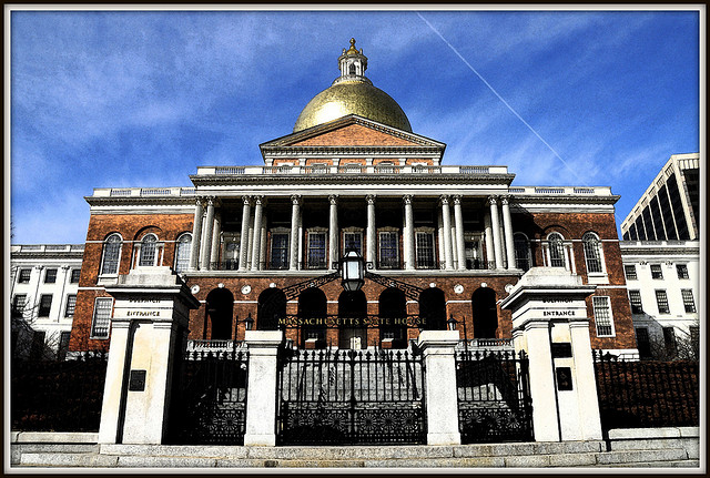 Photo of the Massachusetts Statehouse (cc) by Tony Fischer.